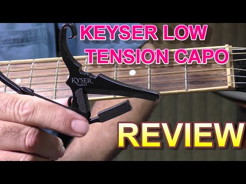 GUITAR CAPO Kyser Low Tension Quick Change Capo for 6 string Acoustic Electric Guitars KG6LT REVIEW