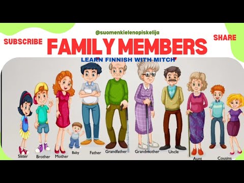 LESSON 4: FAMILY MEMBERS ( PERHE JA SUKULAISET)