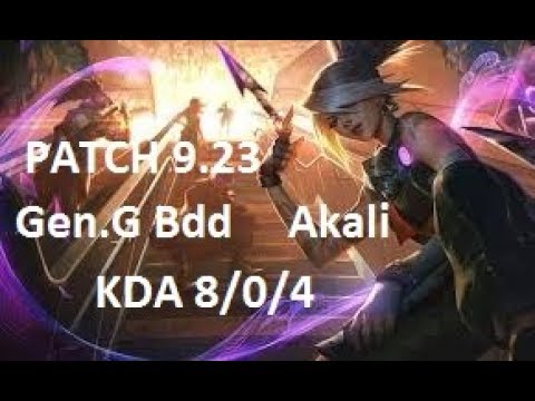 Gen G Bdd - Akali vs Qiyana - KR Master 249 LP