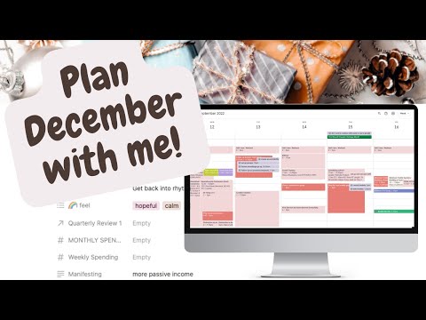 PLAN WITH ME | Notion Monthly Review + Weekly Planning in Google Cal