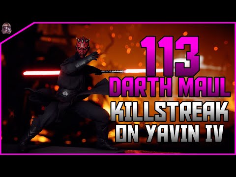Star Wars Battlefront II 113 Darth Maul Killstreak (Yavin 4 - Galactic Assault)