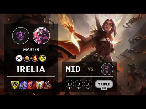 Irelia Mid vs Lucian - KR Master Patch 11.1