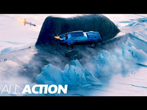 Muscle Car vs. Nuclear Submarine (Fate Of The Furious Final Chase) | All Action