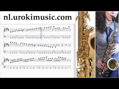 Saxofoon Leren Spelen (Alt) Avicii - Wake Me Up Tablatura Deel#1 um-a799
