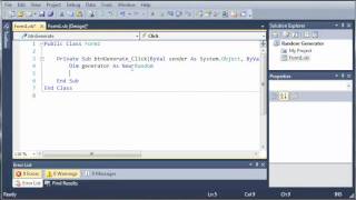 Visual Basic Tutorial - 89 - Random Number Generator