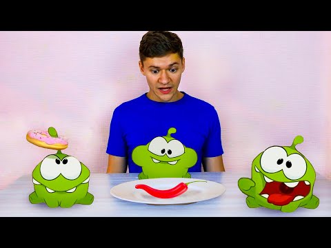 Cut the Rope in Real Life - Eating food with Om Nom & BroHacker