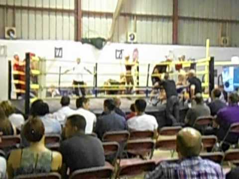 Paul O'Brien boxing in Hedon 2012