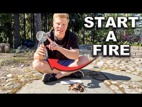 How to Make a Fire with a Magnifying Glass