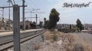 preview picture of video 'Trains in Chalkida Station (22/7/2013)'