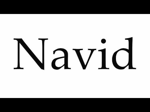 How to Pronounce Navid