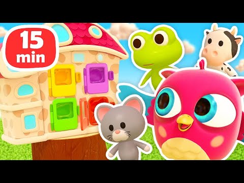 HopHop die Eule Kompilation. HopHop und seine Spielzeuge. Cartoons für Kleinkinder