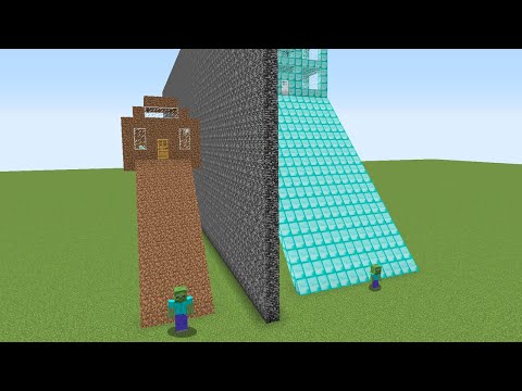 1$ FAKİR GÜVENLİ RAMPA EV VS 1000$ ZENGİN GÜVENLİ RAMPA EV 😱 - Minecraft