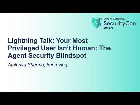 Your Most Privileged User Isn't Human: The Agent Security Blindspot