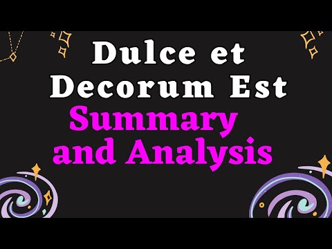 Dulce et Decorum Est Summary , Meaning , and Analysis