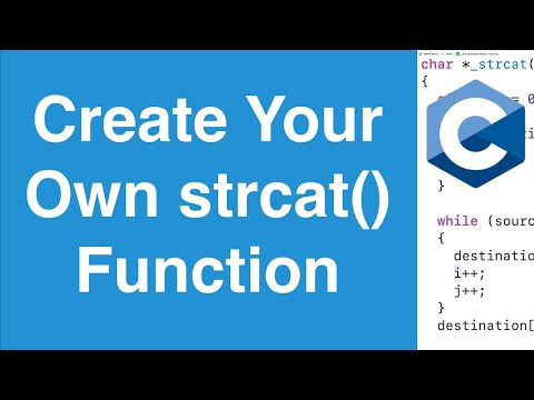 Create Your Own Strcat Function C Programming Example