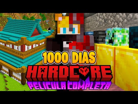 SOBREVIVÍ 1000 DÍAS en Minecraft Hardcore [PELÍCULA COMPLETA]
