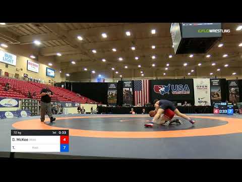 2018 Marine Corps US Open/UWW Junior Greco Roman 72 Semis - Dracius McKee (Oran) Vs. Tyler Eischen