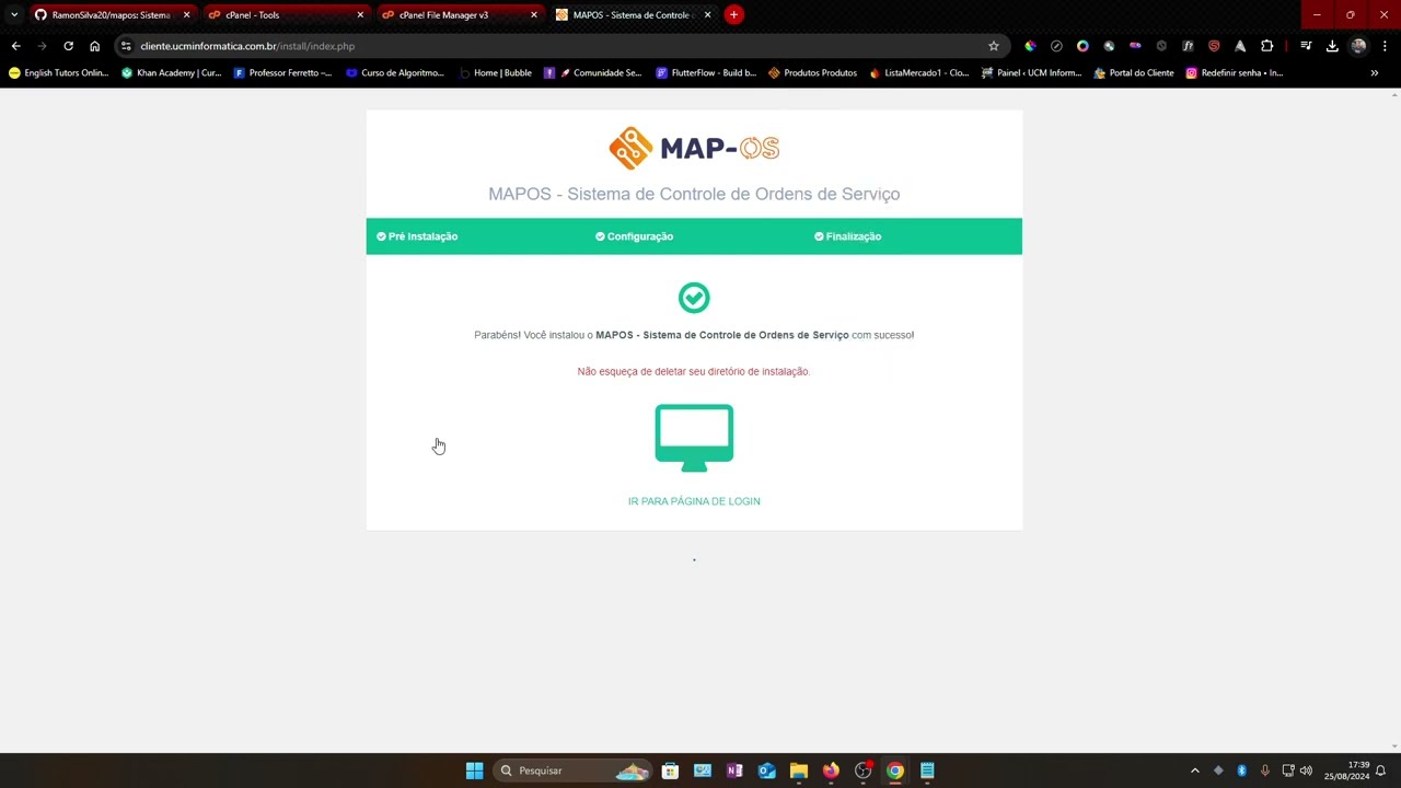COMO INSTALA O MAPOS-OS 4,47 EM SERVIDOR HOTSGATO