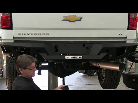 Go Rhino BR20 Rear Bumper Overview and Installation 2015 Chevy Silverado HD (28173T)
