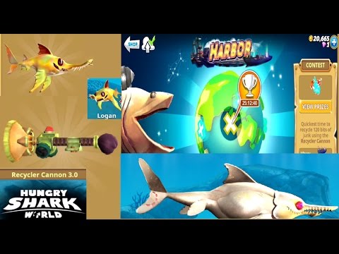 (NEW) Echo (Ichthyosaur) Live Contest (HARBOR) Recycler cannon 3.0 - Hungry Shark World