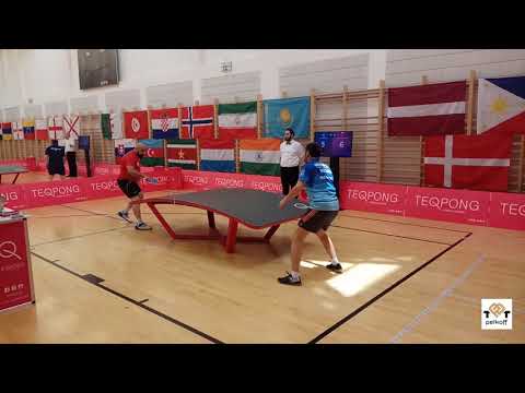 TEQPONG WC2019, SINGLES, GROUP STAGE: Tihomir Michev (BULGARIA) - Armond Bolbolian (ARMENIA)