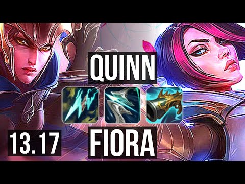 QUINN vs FIORA (TOP) | Legendary, Rank 7 Quinn, 16/5/13 | NA Grandmaster | 13.17