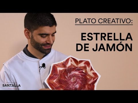 Plato creativo de jamón