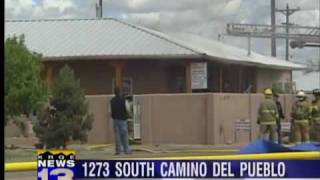 preview picture of video 'Fire hits Bernalillo business-residence'