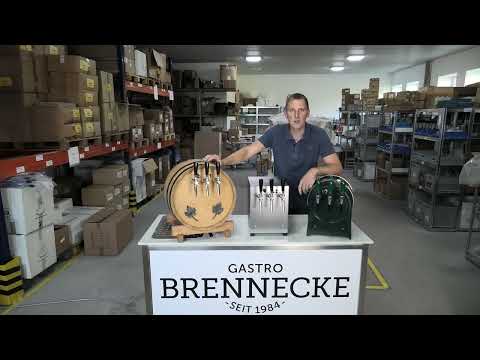 Glühweinerhitzer mit elektrischer Pumpe im Einsatz