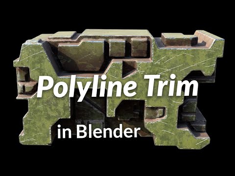 Easily cut and create shapes with the Polyline Trim tool in Blender