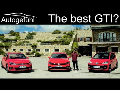 VW Golf GTI vs Polo GTI vs up! GTI comparison REVIEW Volkswagen GTI - Autogefühl