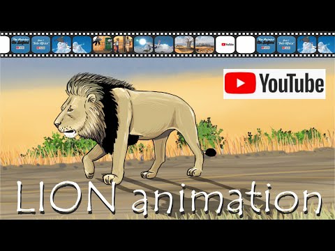 OpenToonz Tutorial - lion animation in part 2 of "The Painter On Safari"