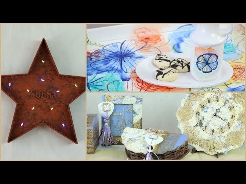 ManosalaObraTv 2018 Programa 18 - Pintura Decorativa - Tecnicas Mixtas - Efecto Oxido