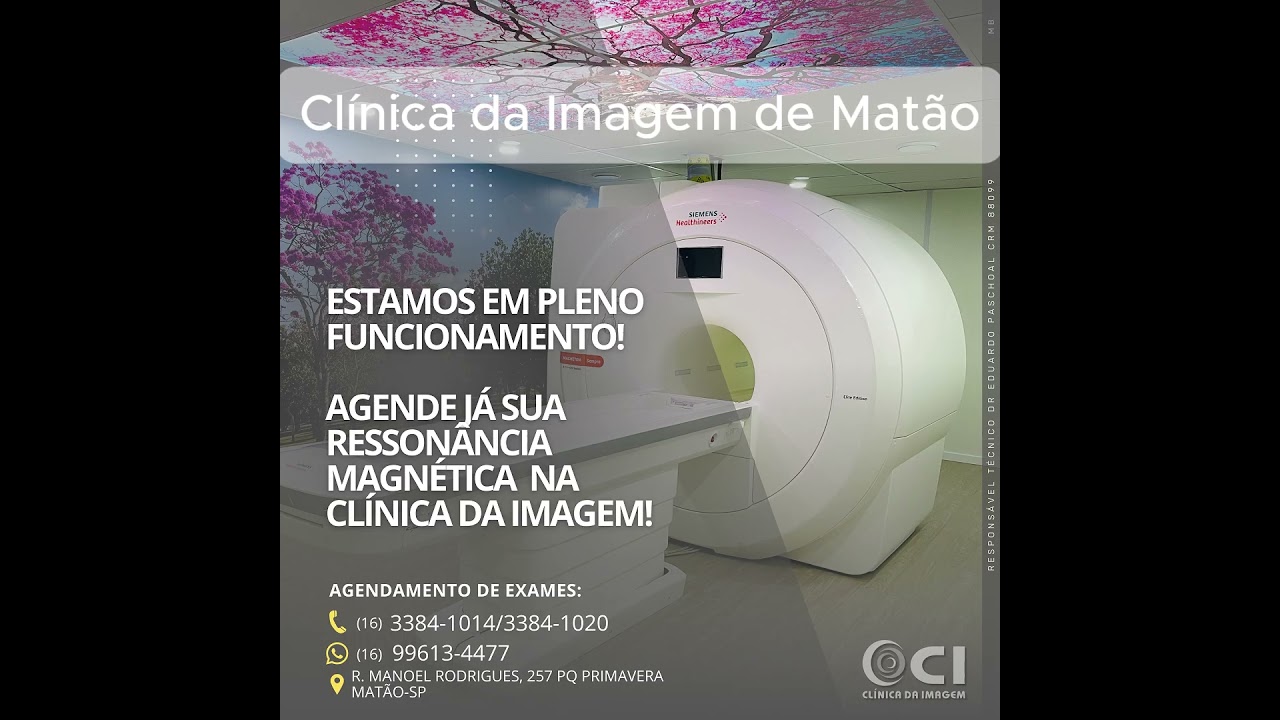 Clínica da Imagem de Matão - Ressonância Magnética, Tomografia, Mamografia, Ultrassonografia, outros