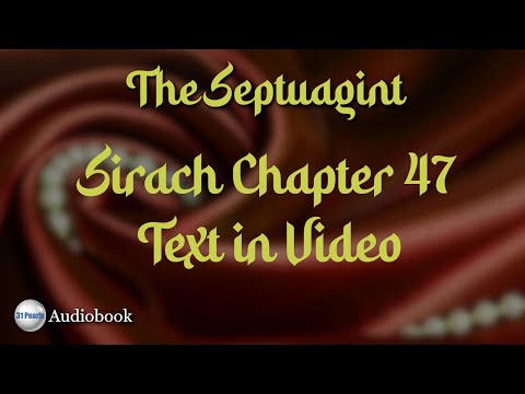 Septuagint - Sirach - Chapter 47 - Text In Video - HQ Audiobook