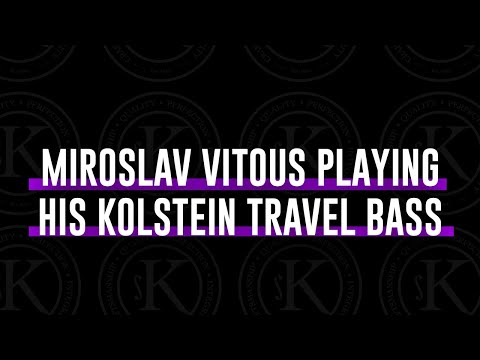 Miroslav Vitous playing his Kolstein Travel bass