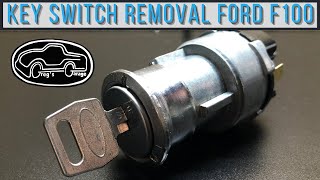 F100 FORD KEY CYLINDER/SWITCH REMOVAL