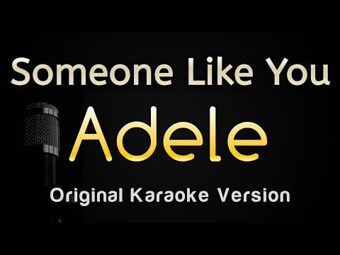 Someone Like You - Adele (Karaoke Songs With Lyrics)