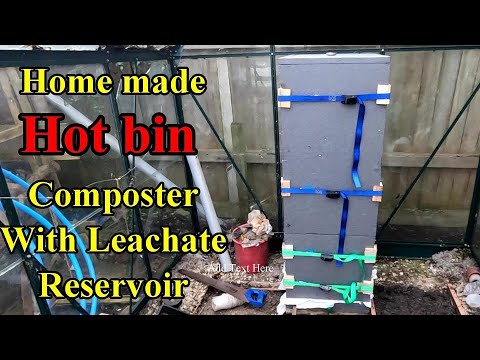 HOME MADE HOTBIN composter starting a kitchen garden. Wiltshire Man