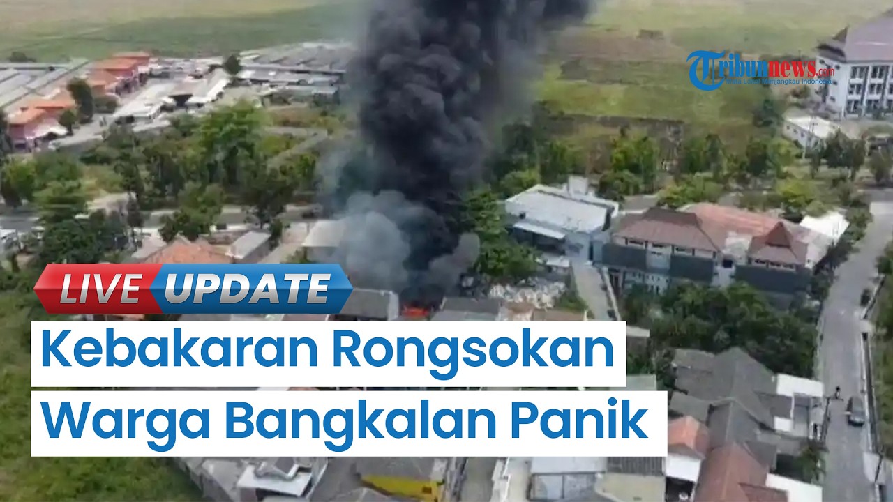 Kebakaran Gudang Rongsokan di Bangkalan, Warga Perumahan Sempat Panik