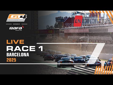 LIVE I Race 1 I Barcelona I GT4 European Series pwd by RAFA Racing Club 2025 (English)