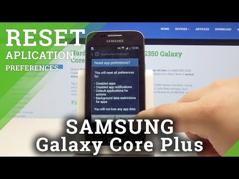 How to Reset App Preferences in Samsung Galaxy Core Plus - Restore Original Settings