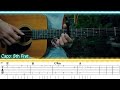 Borrowed Time - Cueshe | BASIC Fingerstyle Guitar Tabs, Easy Chords Tutorial, Acoustic guitar tabs