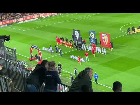 RC LENS - SCO ANGERS : Entrée des équipes