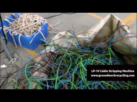 Recycle copper from scrap cable with the lp-10 cable strippi...