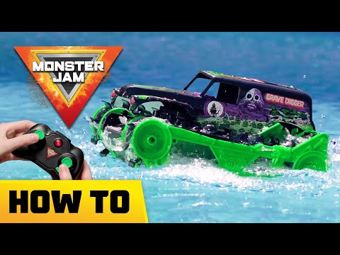 How to do crazy Monster Jam stunts with Grave Digger Trax!