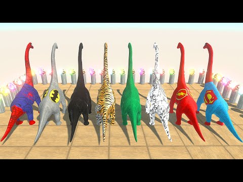 ALL BRACHIOSAURUS DEATH RUN - Animal Revolt Battle Simulator