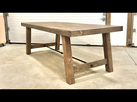 DIY Industrial Farmhouse Table