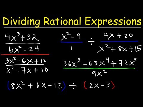 Dividing Rational Expressions