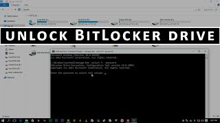 Unlock BitLocker Drive From Command Prompt Without Recovery Key